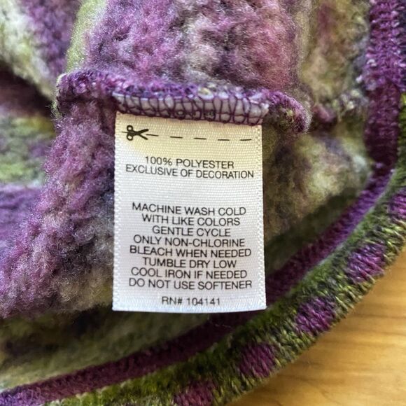 KOPPEN S Purple Nordic Fair Isle Sherpa Hooded Knit Sweater Pullover Ski Winter - Picture 9 of 16